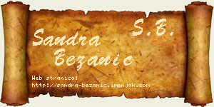 Sandra Bežanić vizit kartica
